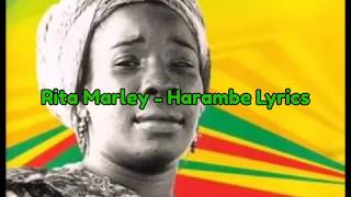Rita Marley - Harambe Lyrics - YouTube