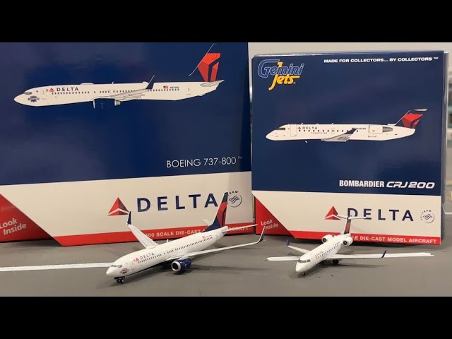 DOUBLE Unboxing!! Gemini jets, delta crj-200 and 737-800!!! - YouTube