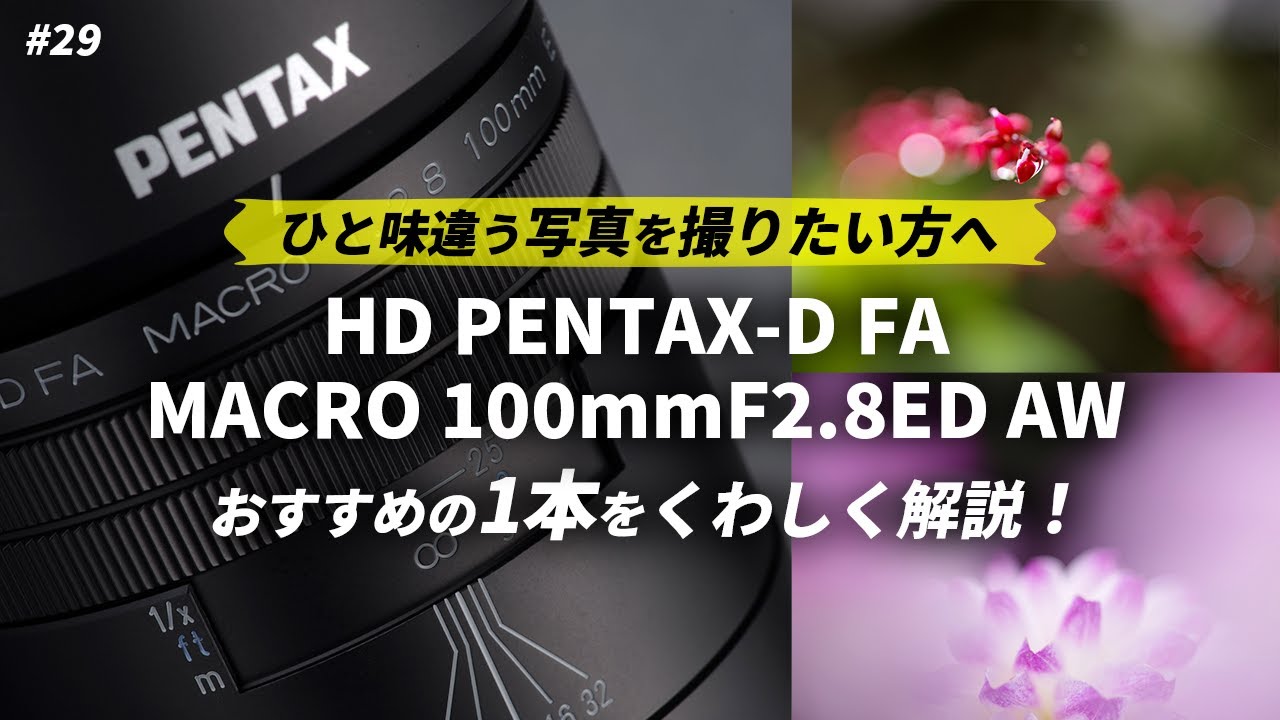 ひと味違う写真を撮りたい方へ！PENTAXの珠玉の1本100mmマクロレンズ