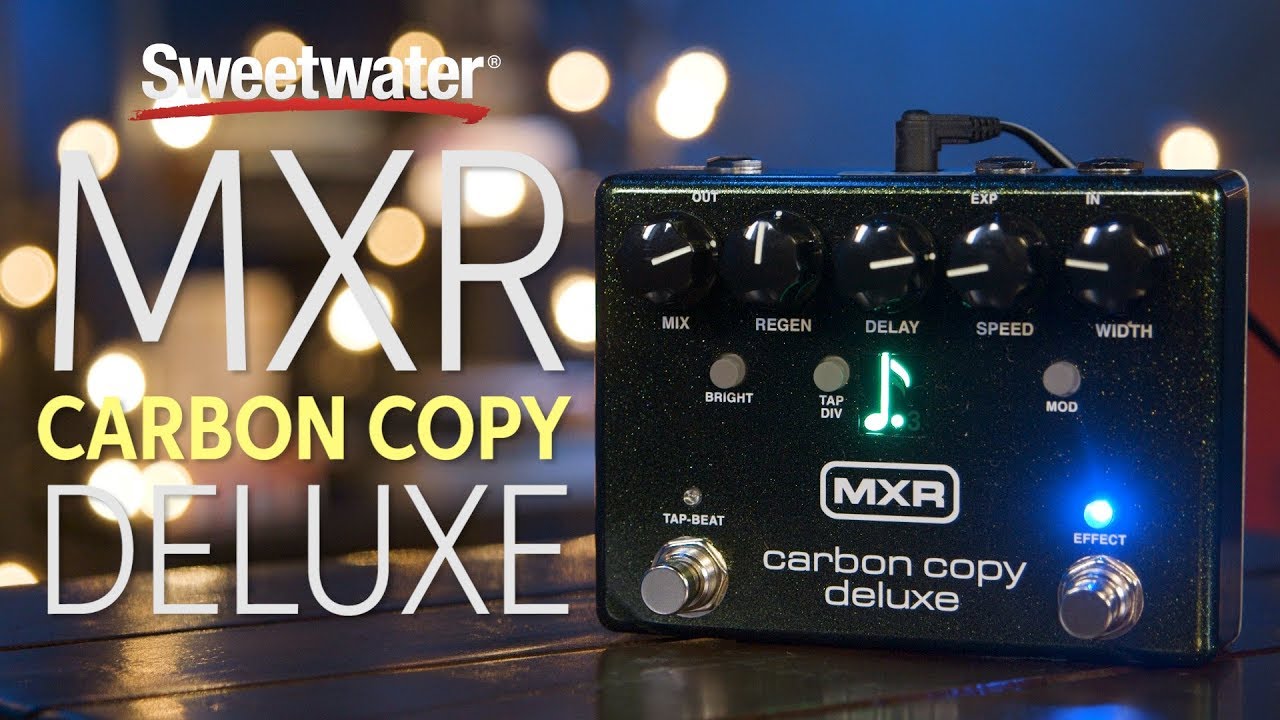 MXR Carbon Copy Deluxe Analog Delay Pedal Demo - YouTube