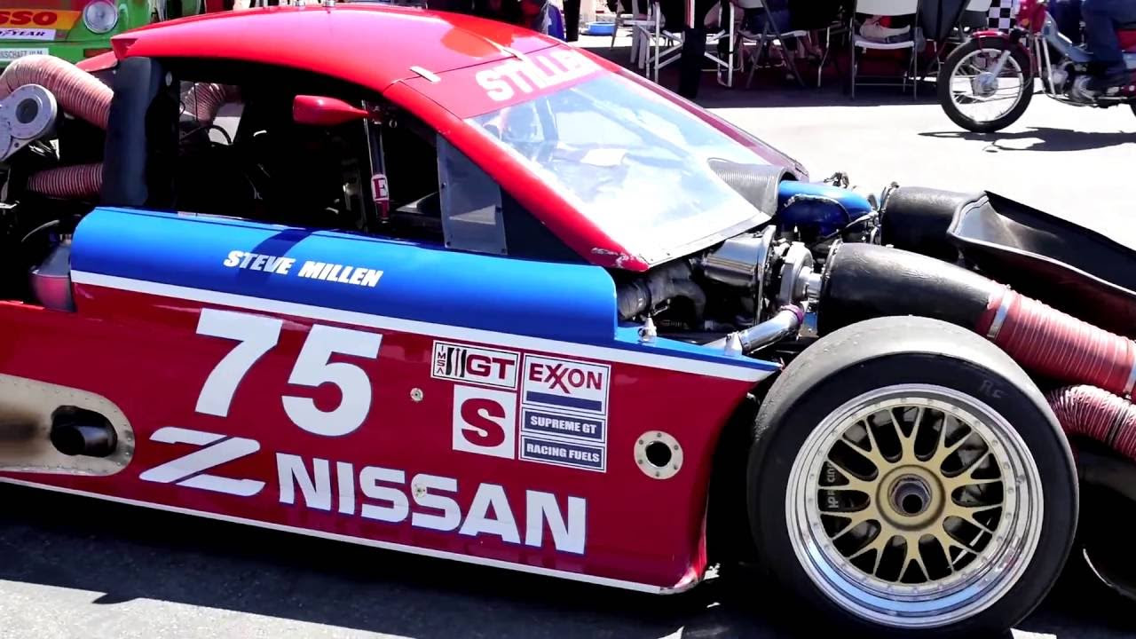 Legendary racer Steve Millen and his No. 75 Nissan 300ZX take to