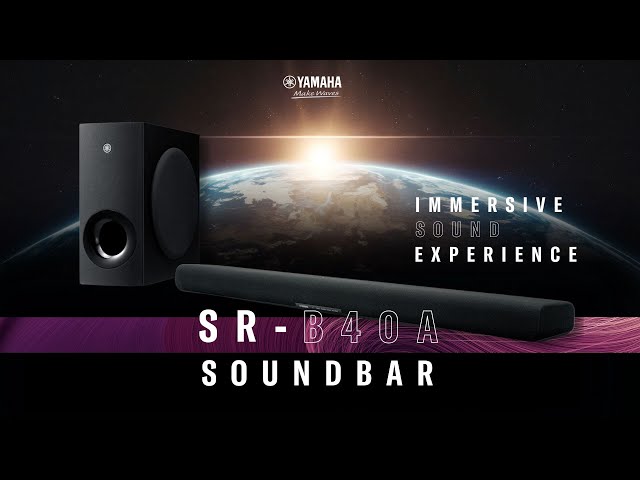 Yamaha SR-B40A Soundbar - Overview and Specs - YouTube