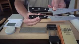 Misono) UX10】私のキッチンナイフ2 (骨スキ角型) #91 - YouTube