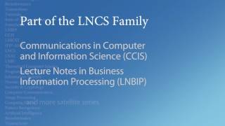 Springer in :60 - Lecture Notes in Computer Science - YouTube