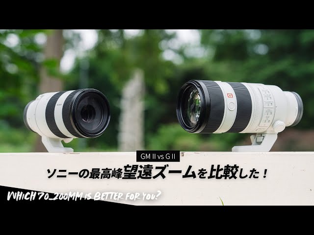 We compared Sony's telephoto zoom lenses, the 70-200M F2.8 GM II