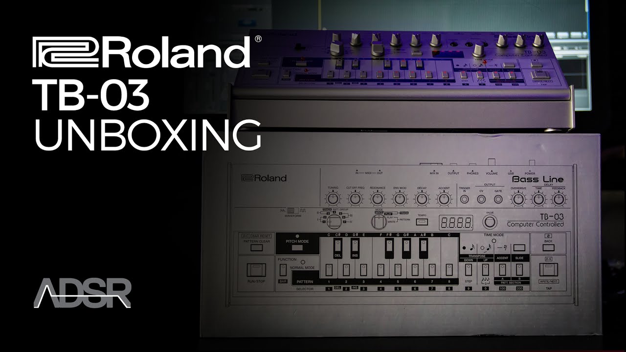 Roland TB-03 Unboxing - YouTube