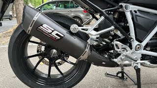 BMW R1250R 2023 : SC Project exhaust SC1-R full carbon sound test