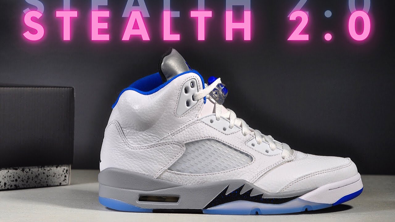 AIR JORDAN V Stealth 2.0 + Differences Between 2006 & 2021 - YouTube