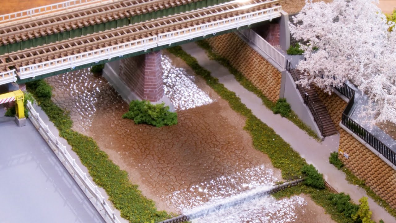 Spring scene in Japan / How to make a diorama with cherry blossoms