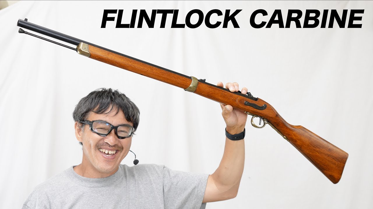 フリントロックカービン KTW エアコッキングエアガンレビュー - YouTube