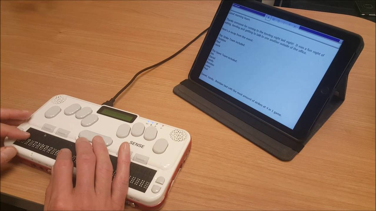 How to Print a Document Using Braille Sense U2, U2 QWERTY & U2