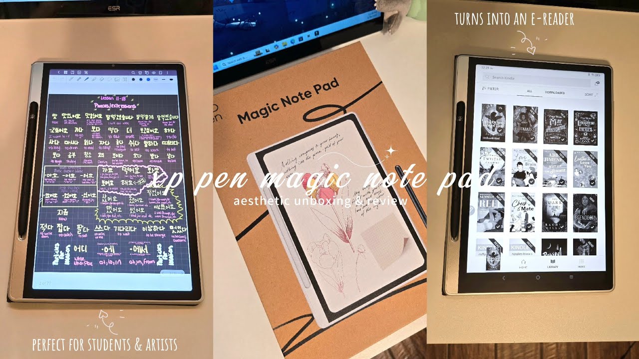 🌷xp pen magic note pad aesthetic unboxing & review - YouTube