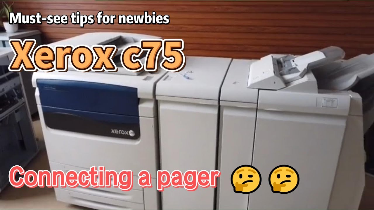 Xerox c75 connection pager video - YouTube