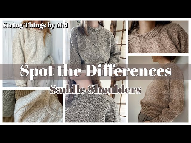 Comparing similar patterns: Saddle shoulders #sweaterno26