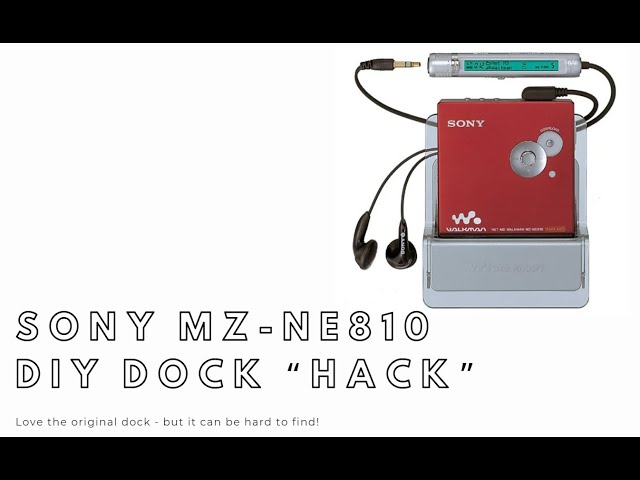 Sony MZ-NE810 MiniDisc NetMD Recorder - Dock 