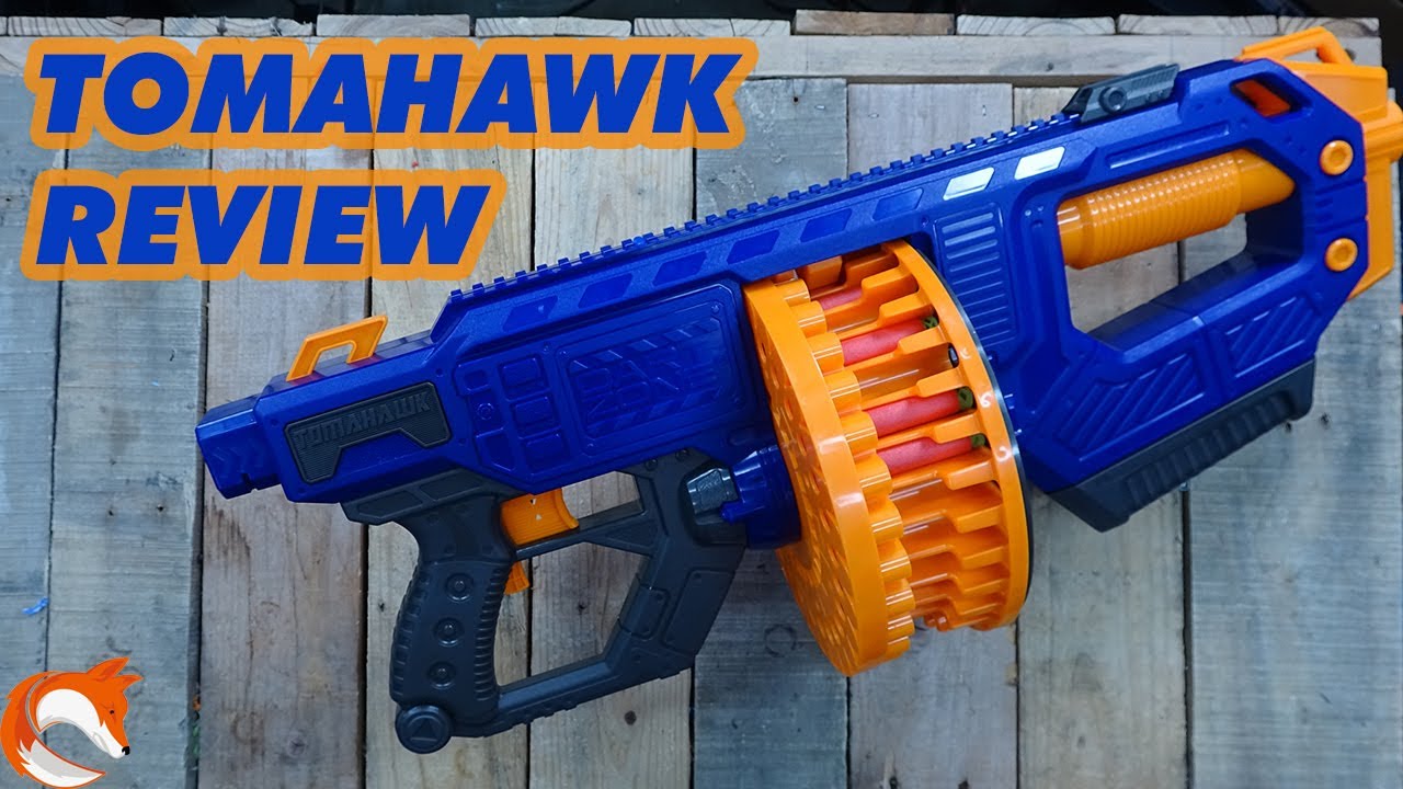 REVIEW - Dart Zone Tomahawk 60 ROUNDS Review Unboxing - YouTube