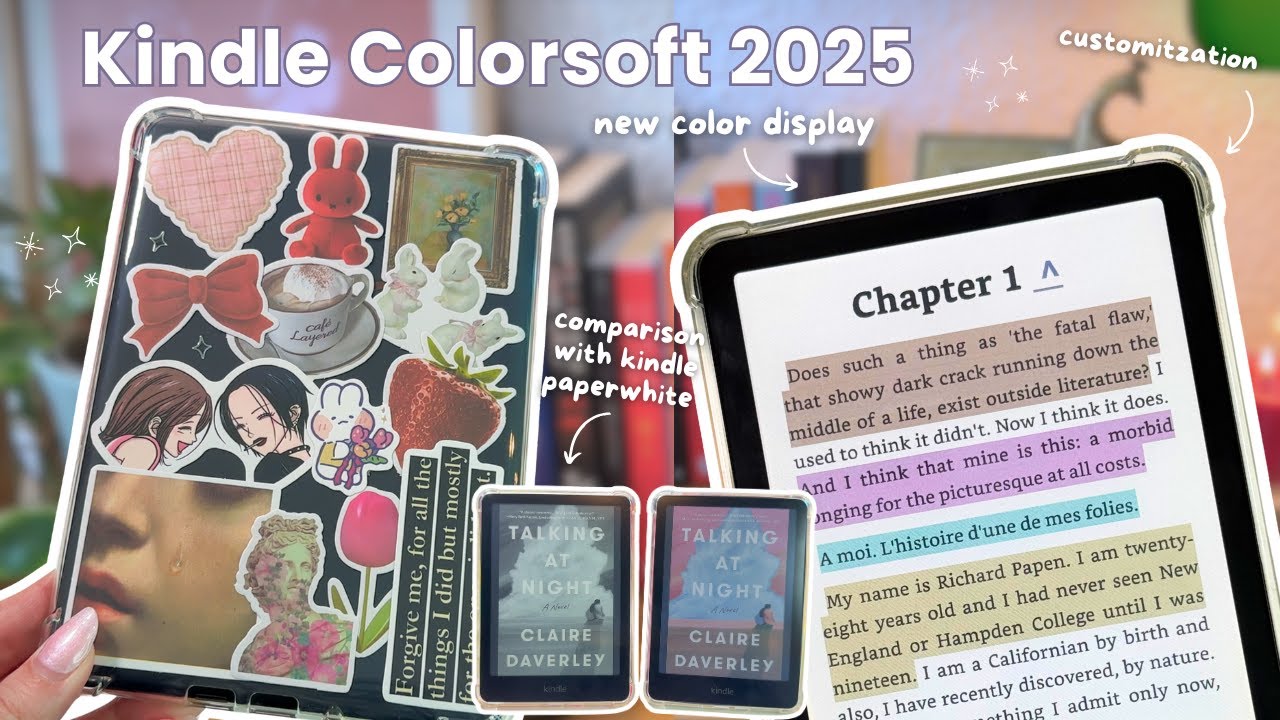 NEW Kindle Colorsoft 16GB 2025 ⋆°🖤📚 aesthetic unboxing, Kindle