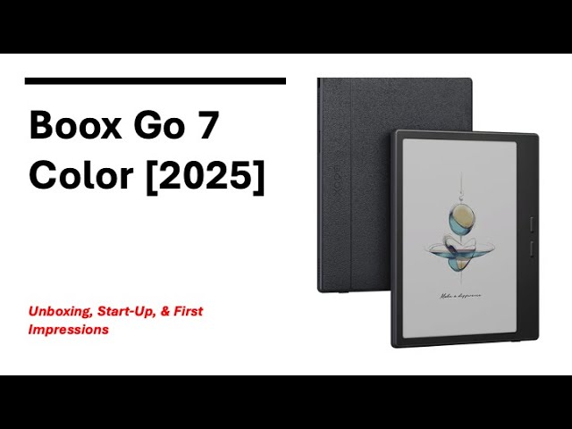 Boox Go Color 7: Part 1 Unboxing and Set Up - YouTube