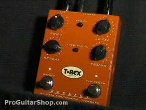 T-Rex Replica Delay Pedal - YouTube