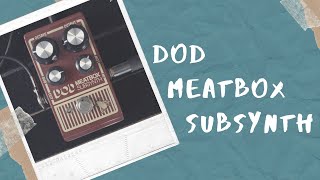 DOD Meatbox Subsynth Reissue Bass Demo and Review - YouTube
