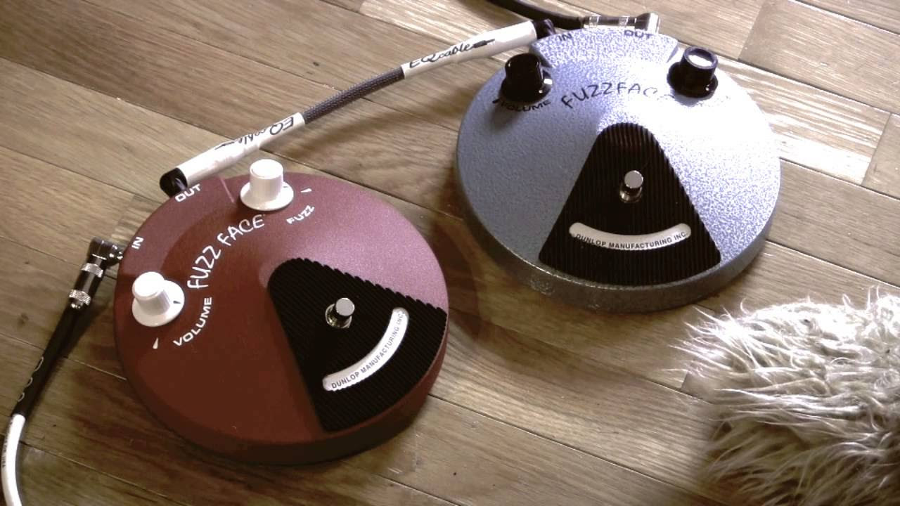 Jim Dunlop BAND OF GYPSYS Fuzzface vs blue Hendrix Fuzz Face pedal