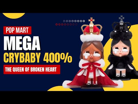 Pop Mart Mega Crybaby Queen of Broken Heart 400% + 100% Super