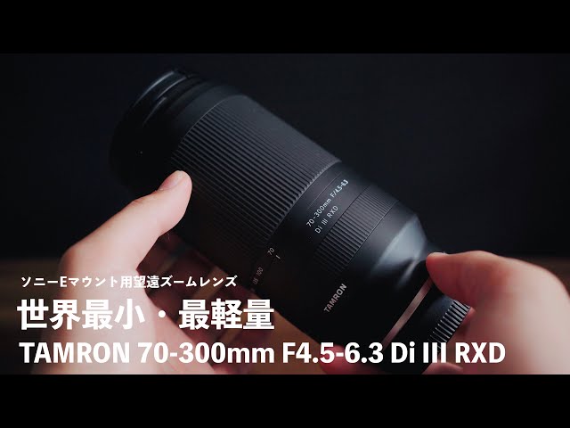 TAMRON 70-300mm F4.5-6.3】小型・軽量・安価なフルサイズ望遠レンズを