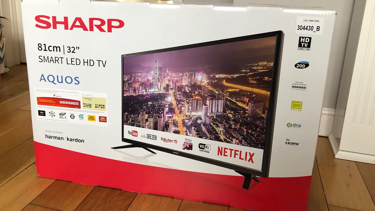Sharp LED TV 2019 32” unboxing - YouTube