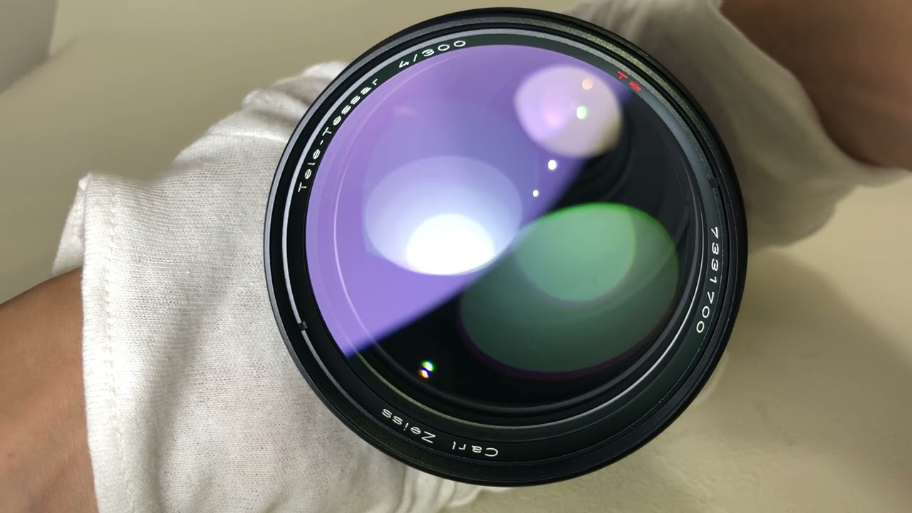 CONTAX Carl Zeiss Tele Tessar T 300mm F4 MMJの動作検品 - YouTube