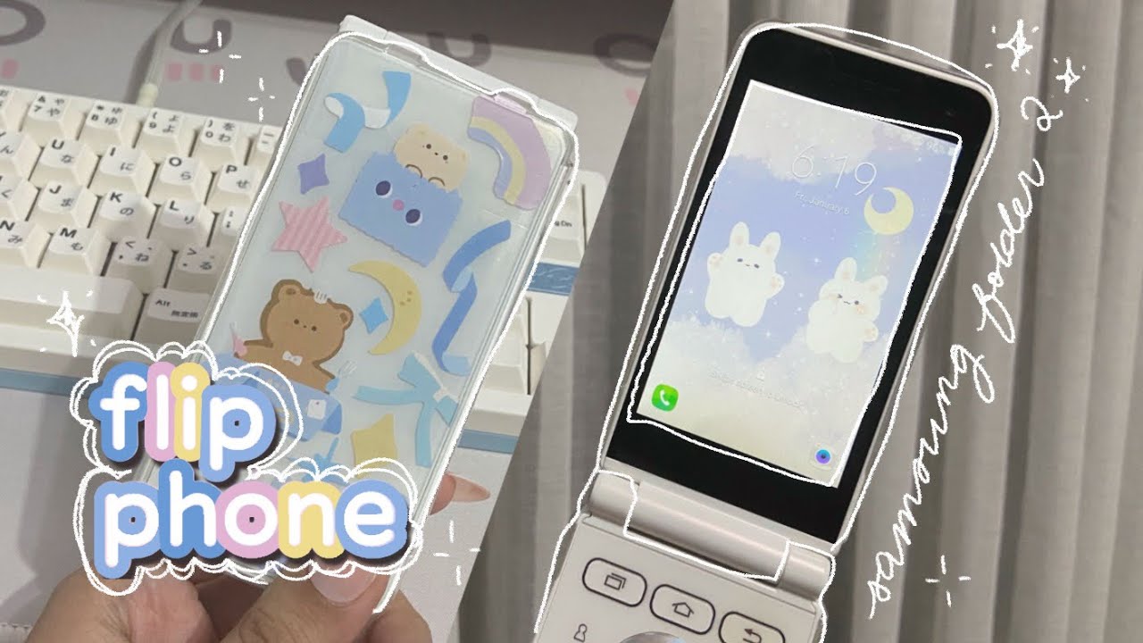 🦋 a korean flip phone in 2023 || samsung folder 2 unboxing, first