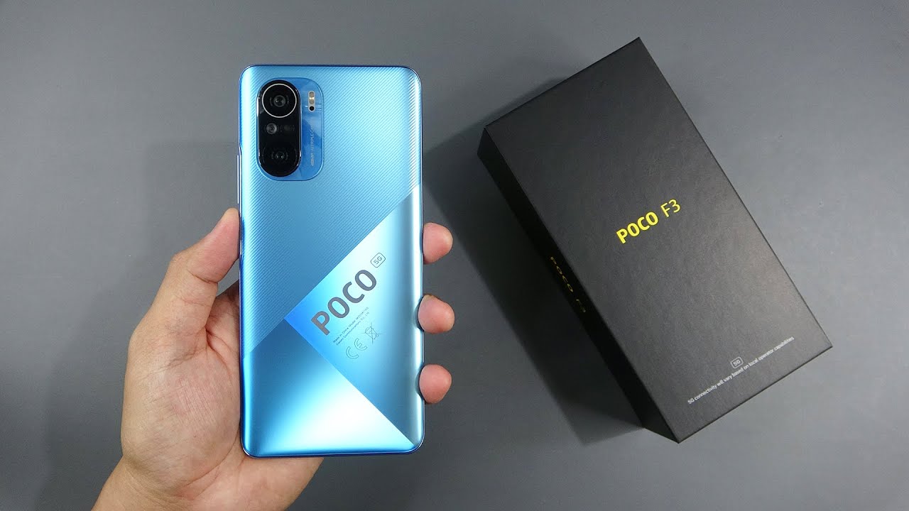 Xiaomi Poco F3 Deep Ocean Blue unboxing, Snapdragon 870, camera