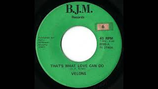 Velons - That's What Love Can Do - YouTube