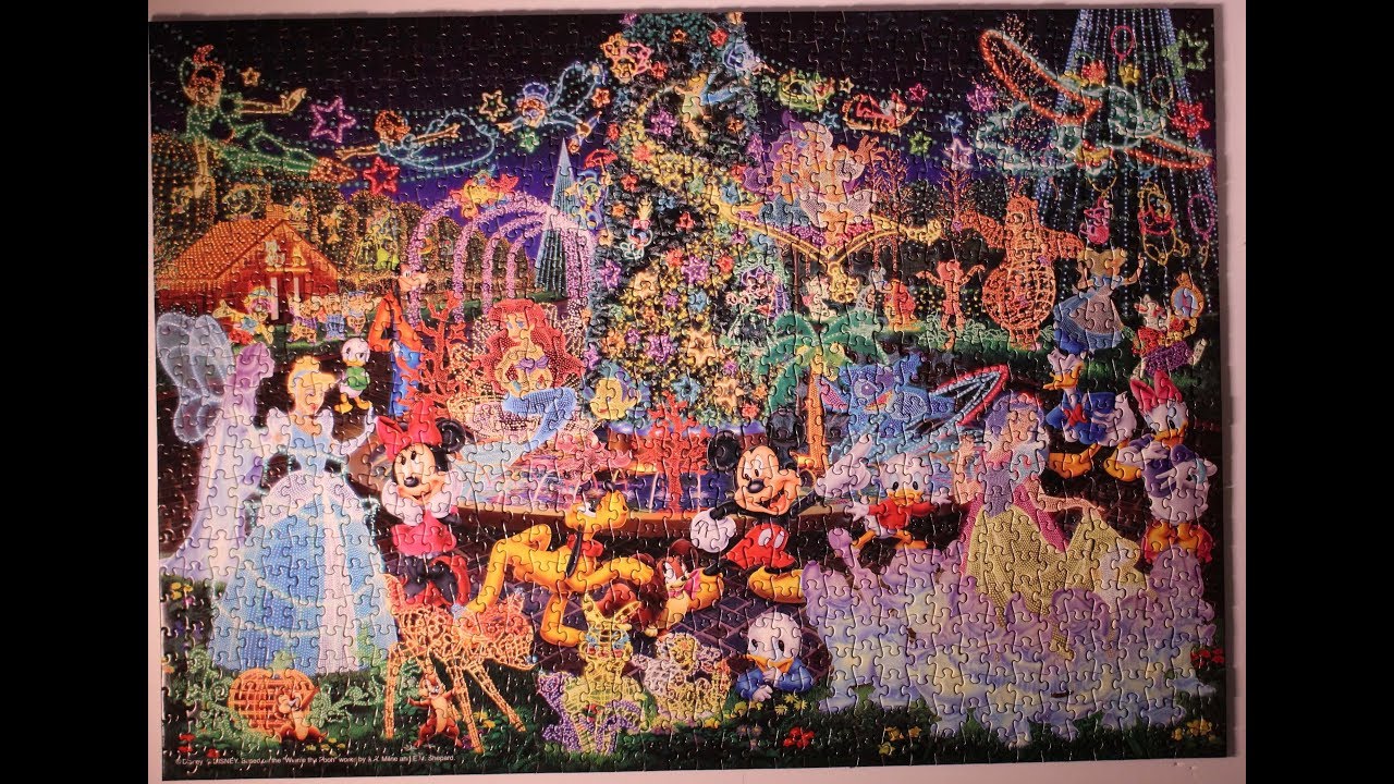 ジグソーパズル1000ピース「マジカル イルミネーション」 - YouTube