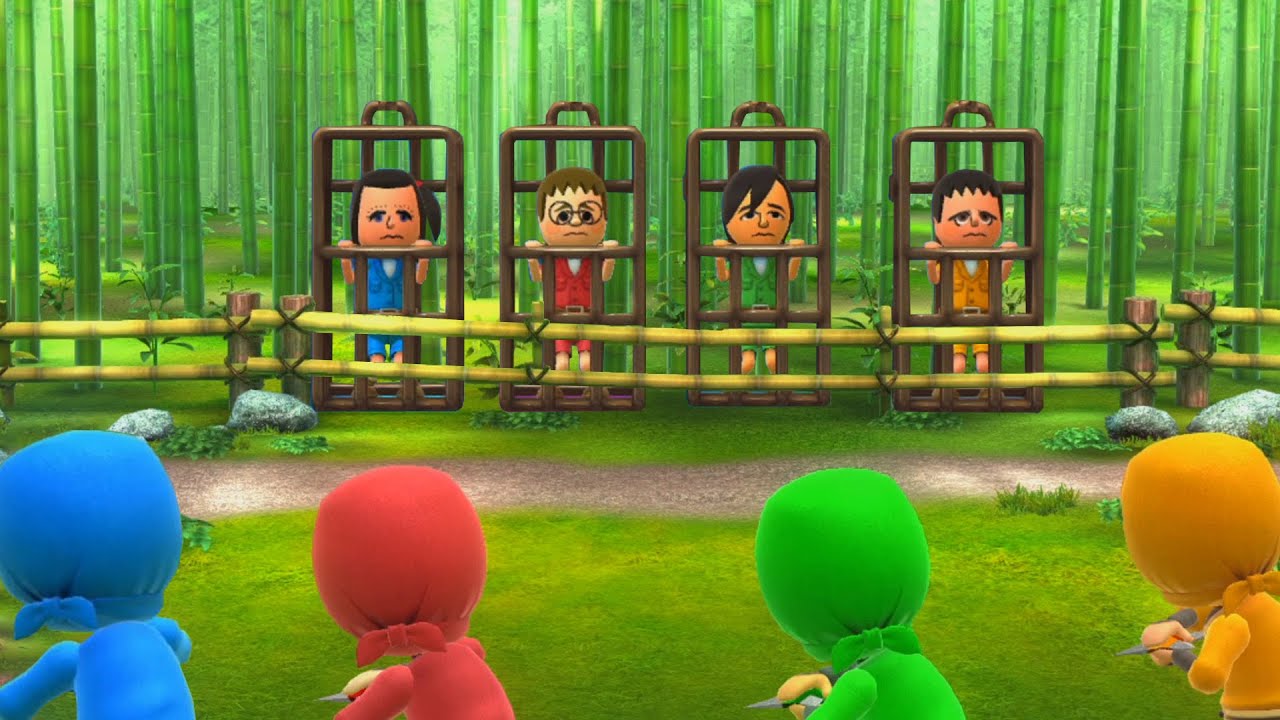 ゼルダvsスキップvsアキラvsダンバーミニゲーム wiiパーティーu - YouTube