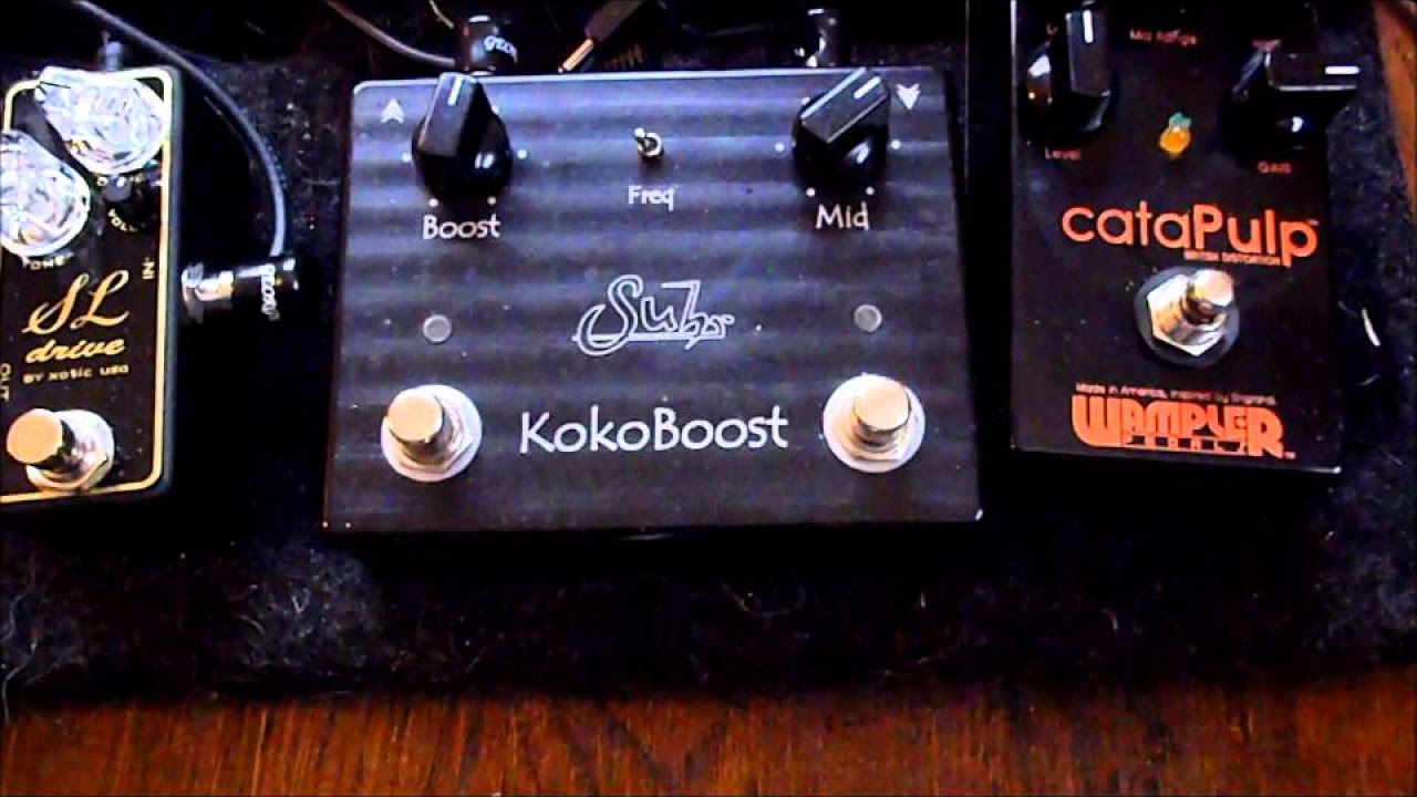 Suhr Koko Boost demo into a CLEAN AMP - YouTube