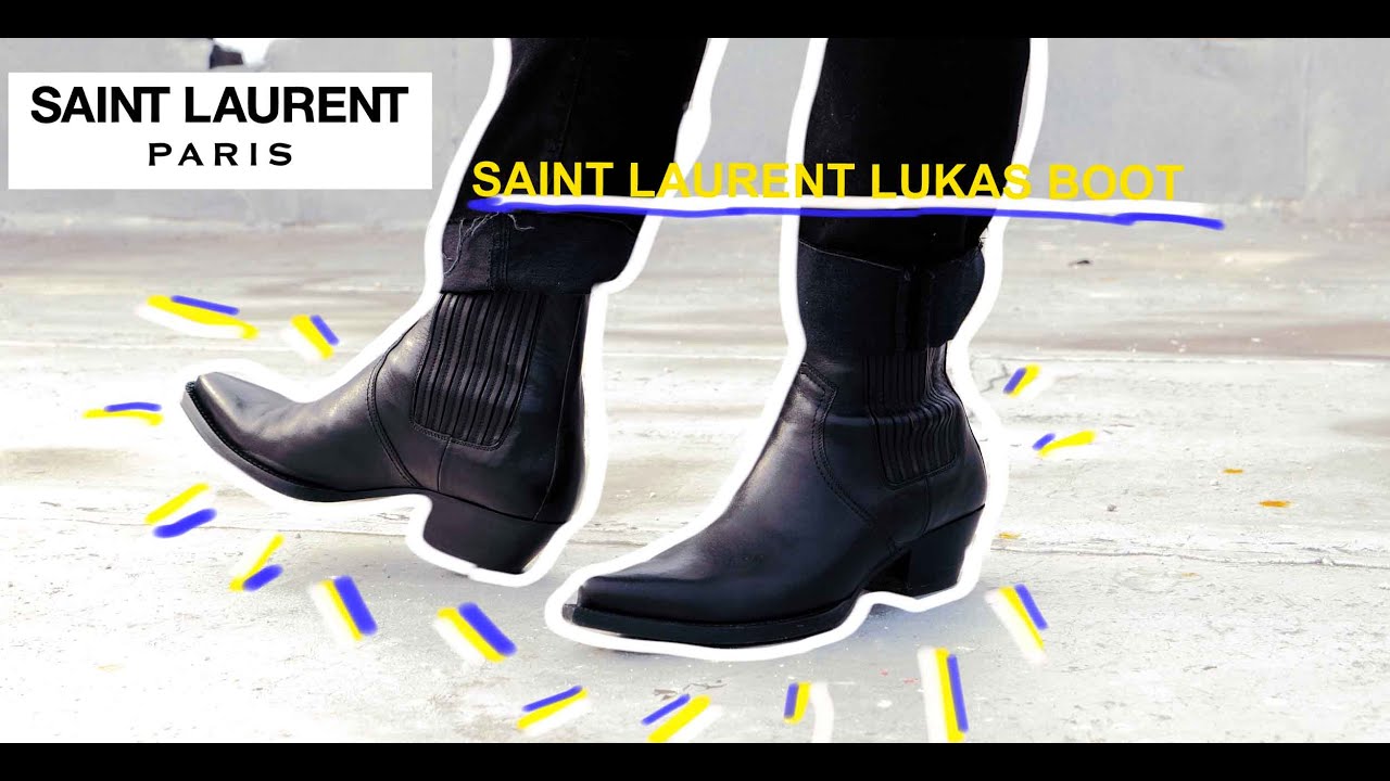 SAINT LAURENT LUKAS BOOT (ON BODY AND REVIEW) - YouTube