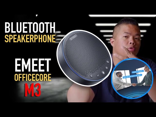EMEET OfficeCore M3 Speakerphone for Group Meetings on Zoom, Teams
