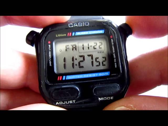 Casio SW 200 vintage digital wristwatch - YouTube