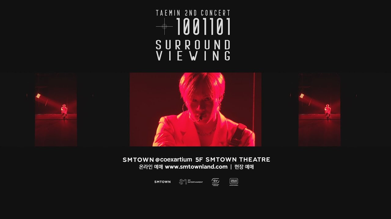 TAEMIN 2nd CONCERT 'T1001101' – SURROUND VIEWING - YouTube