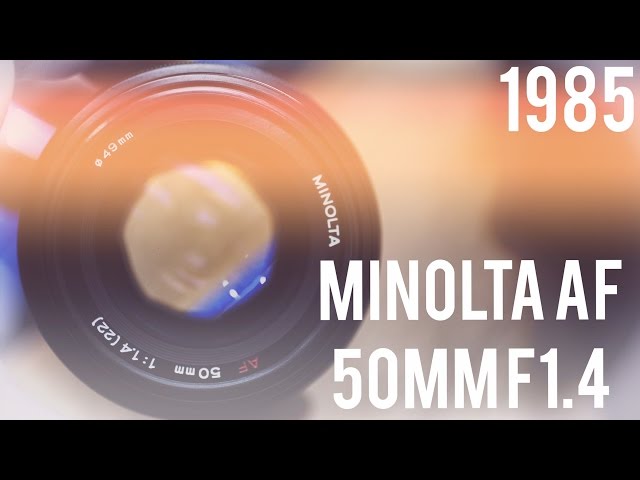 レンズレビュー】MINOLTA AF 50mm F1.4【フルサイズ対応】 - YouTube