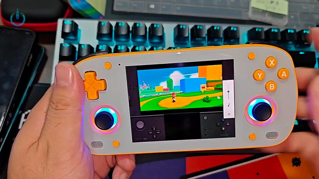 Retroid Pocket Mini Version Gray Orange - YouTube
