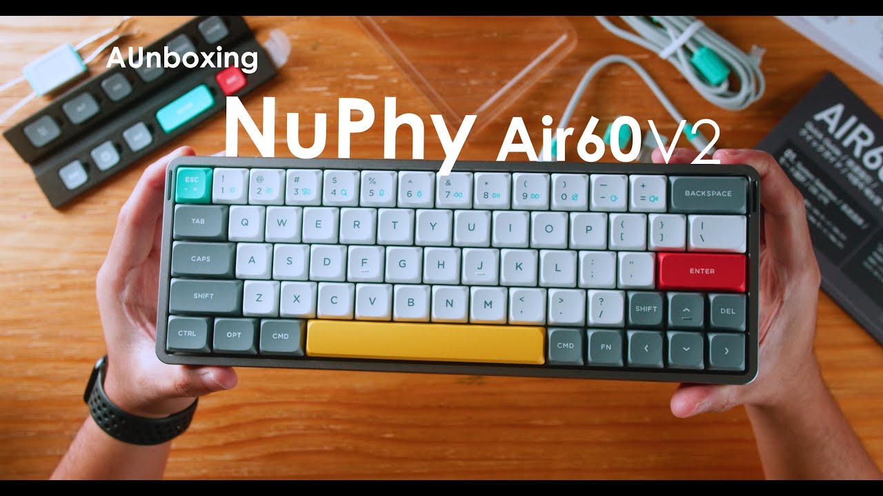 NuPhy Air60 V2 on Cowberry Switch | ASMR ‪@nuphystudio‬ - YouTube