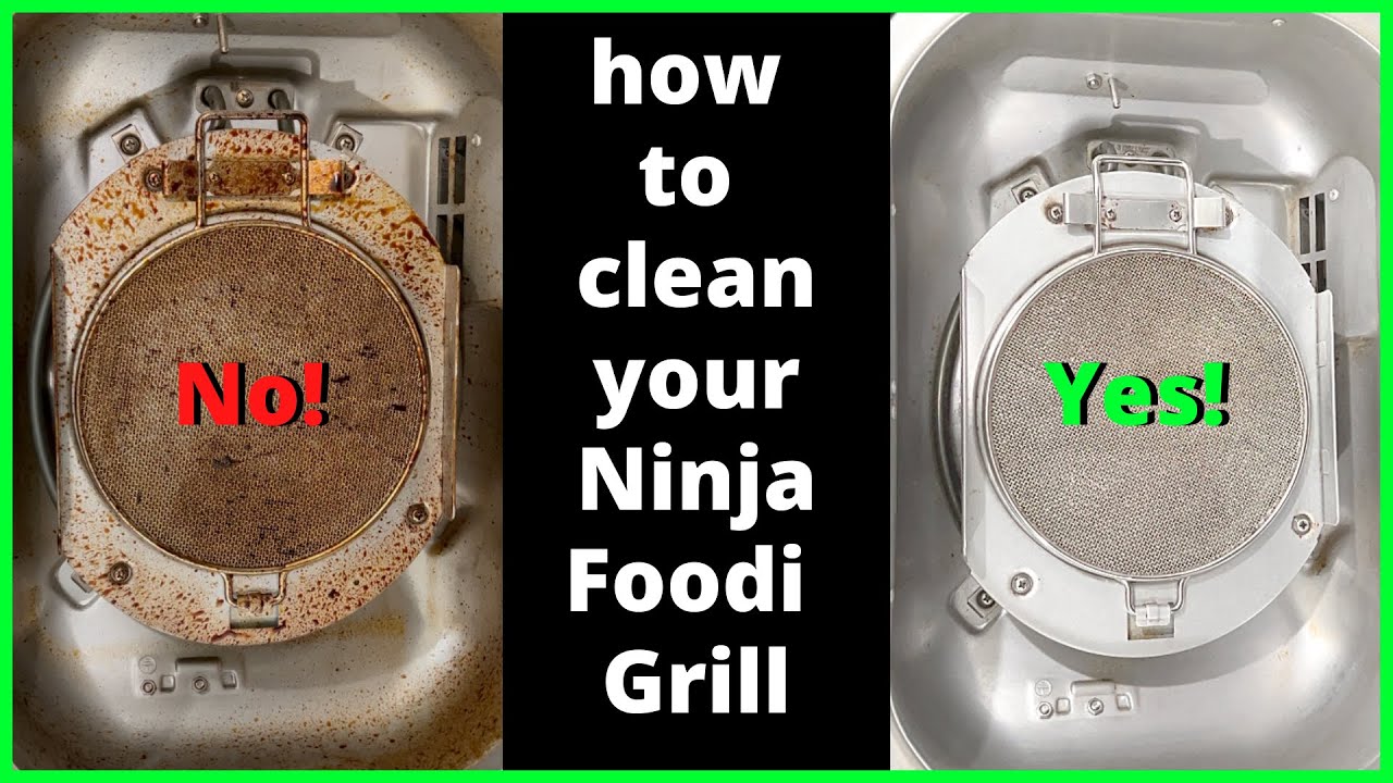 HOW TO CLEAN YOUR NINJA FOODI GRILL! | Lid Cleaning Tutorial - YouTube