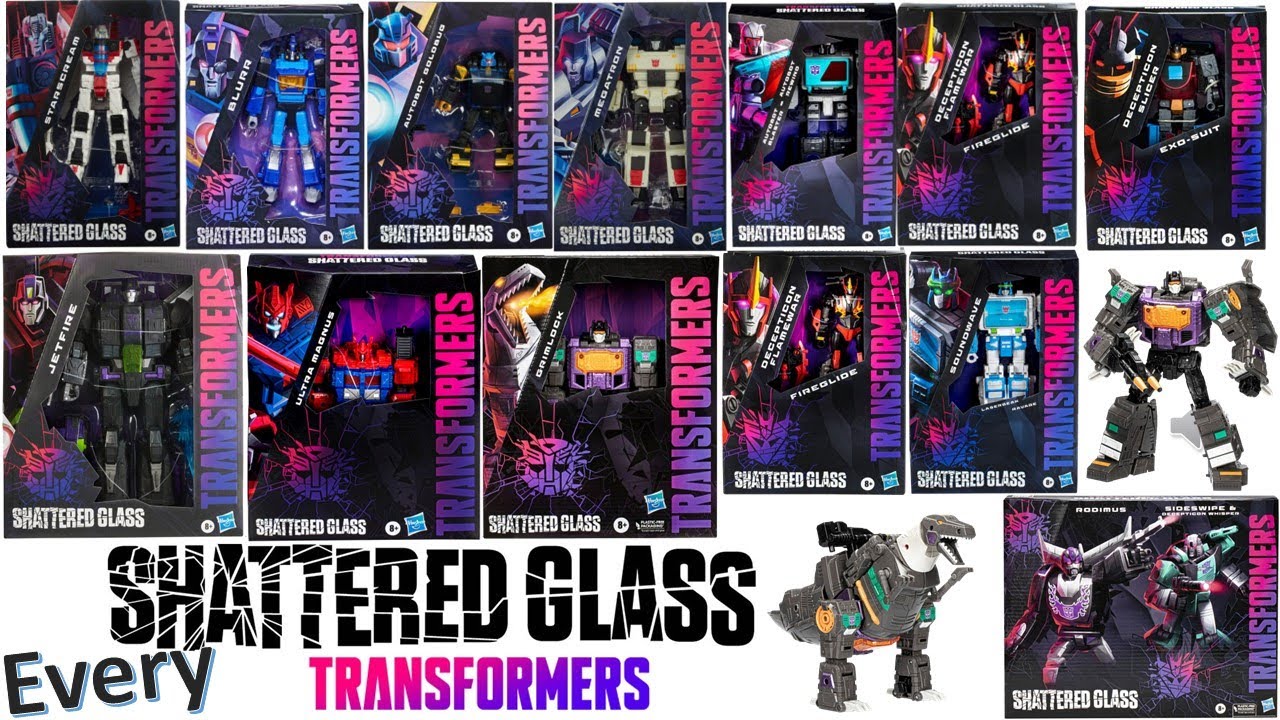 Every Transformers Shattered Glass Comparison List - YouTube