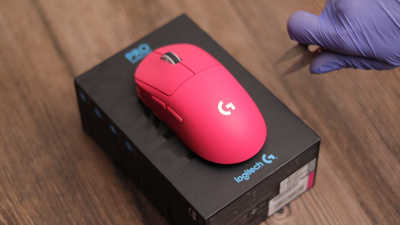 Logitech G Pro X Superlight Pink Wireless Gaming Mouse Unboxing
