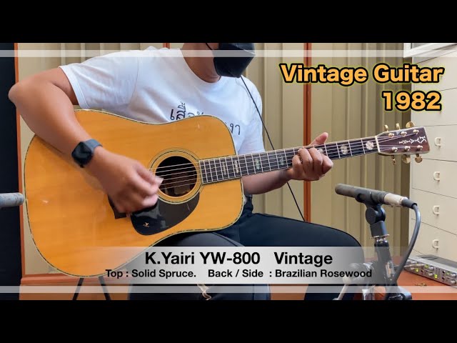 K.Yairi YW-800 Vintage 1982 - YouTube