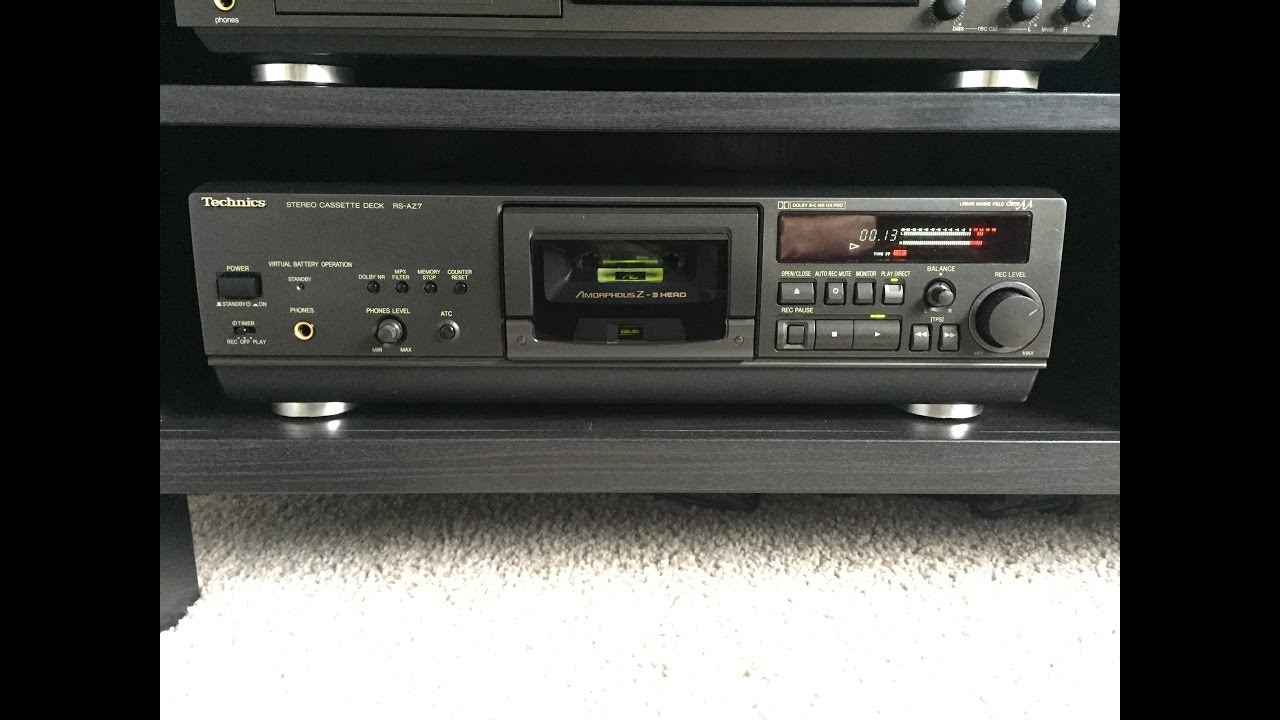 Technics RS-AZ7 Cassette Deck Demo with service and rebuild