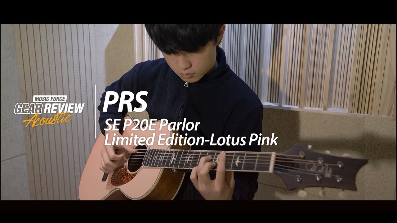 PRS SE P20E Parlor Limited Edition-Lotus Pink Demo ('Travel' by