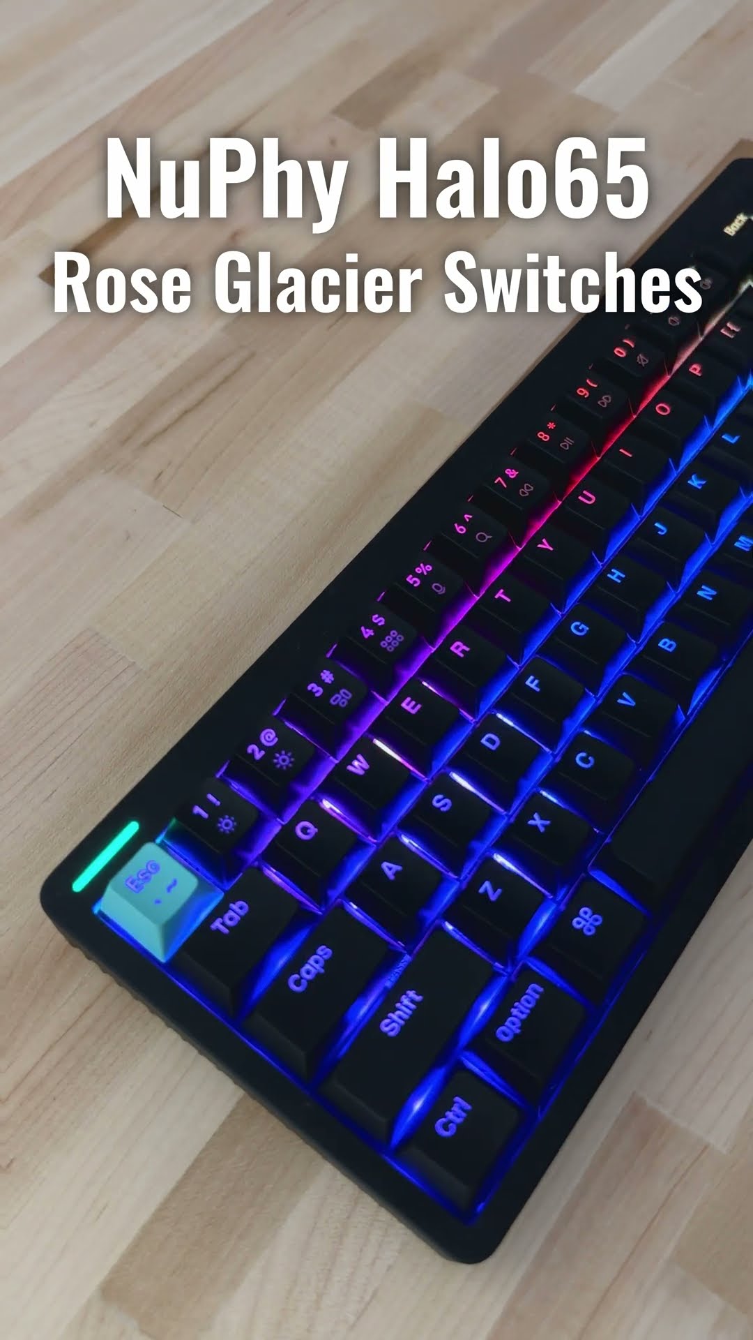 NuPhy Rose Glacier Sound Test - Halo65 - YouTube