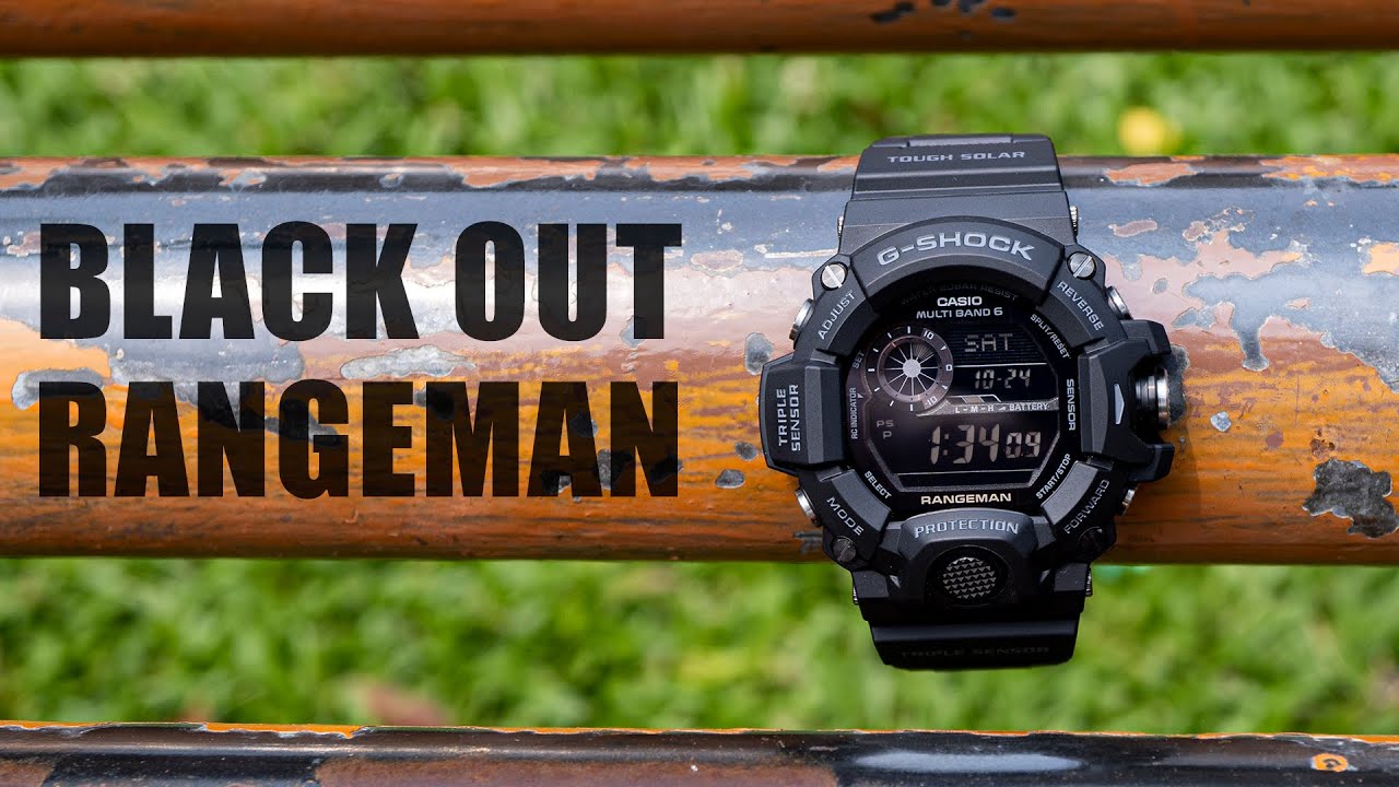 BLACK OUT RANGEMAN - CASIO G-SHOCK GW-9400-1B - YouTube